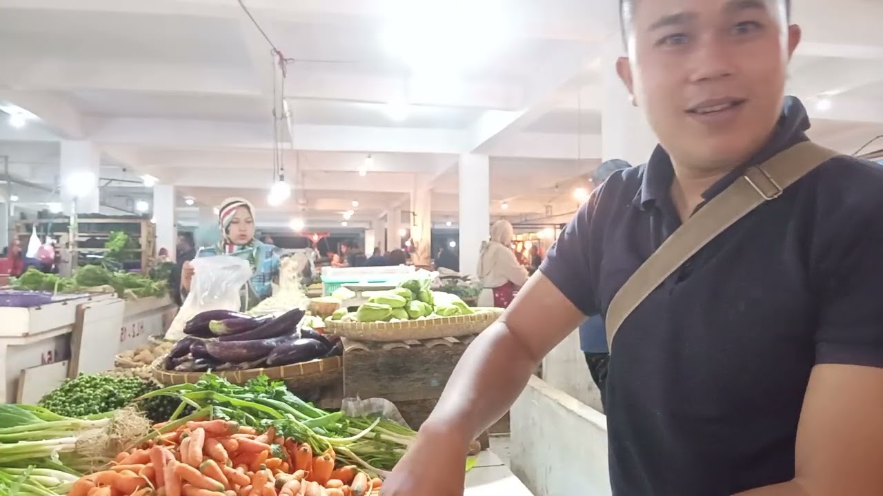 Hasil dari alam kita jual di pasar tradisional banjaran 