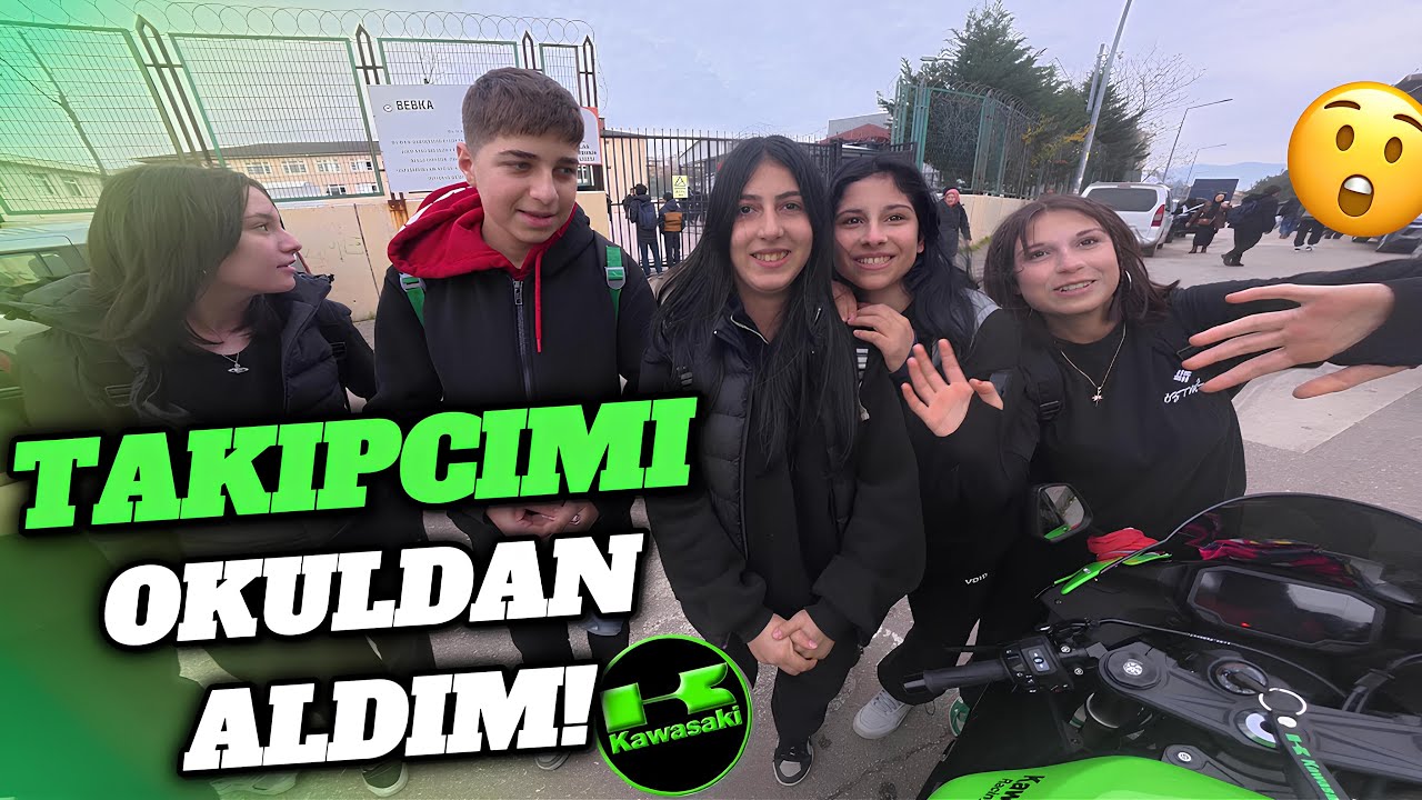 ZX6R İLE LİSE ÇIKIŞI BÜYÜK TEPKİ / EGZOZ FENA PATLADI / AKRAPOVIC (MOTOVLOG )