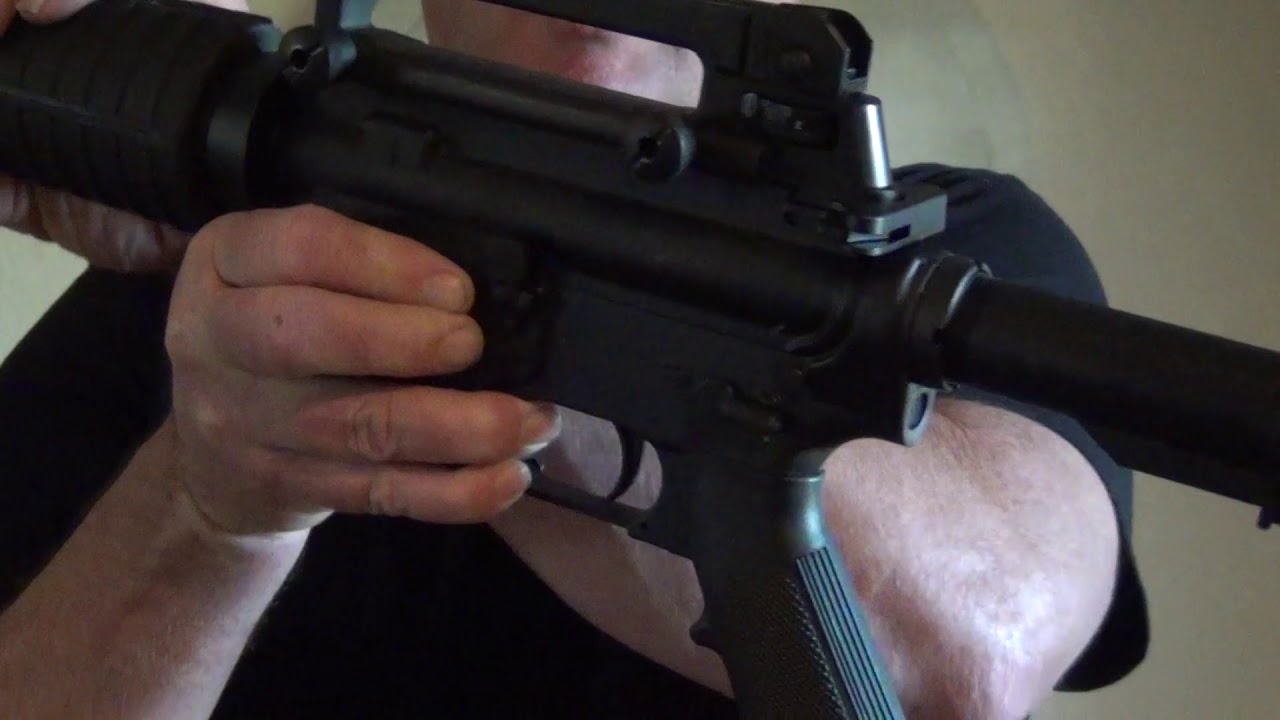 How to lock the bolt back on an AR-15