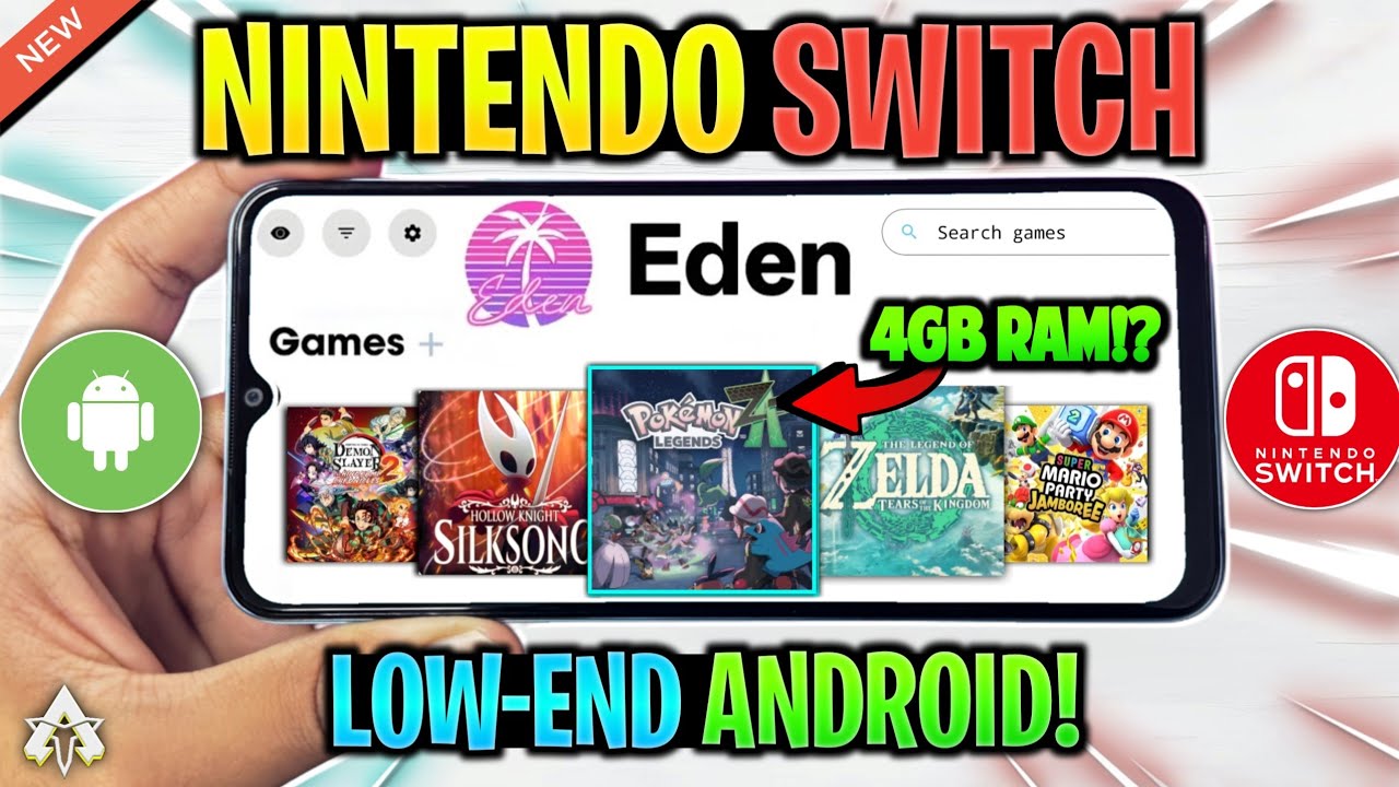 🔥 ТЕСТИРОВАНИЕ ЭМУЛЯТОРА EDEN НА *СЛАБОМ* УСТРОЙСТВЕ ANDROID! ЛУЧШИЙ ЭМУЛЯТОР NINTENDO SWITCH!