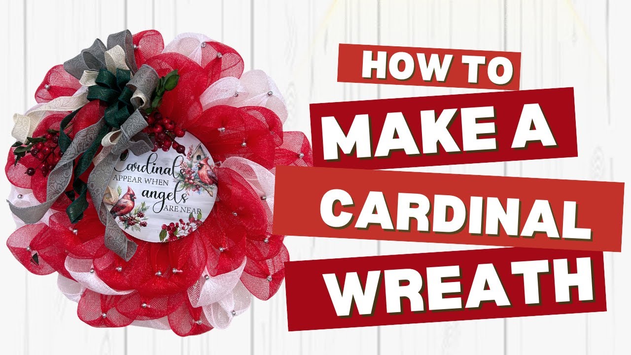 Learn how to make a Cardinal Wreath (LIVE REPLAY)