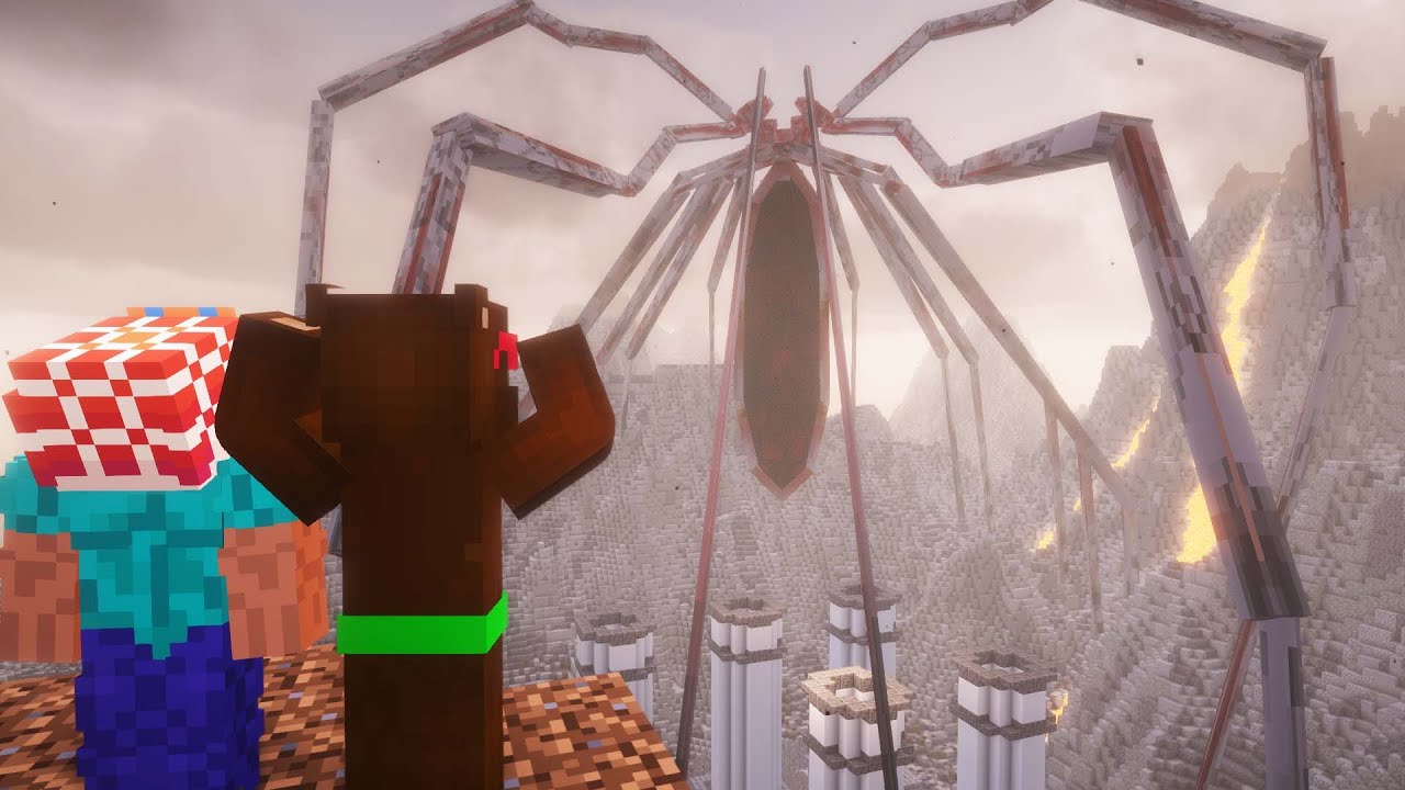 I Played Minecraft’s ENORMOUS SPIDER MOD