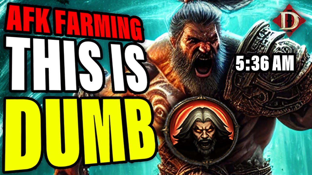 This AFK Barbarian Build is Actually INSANE! (Diablo Immortal Lazy Farm)