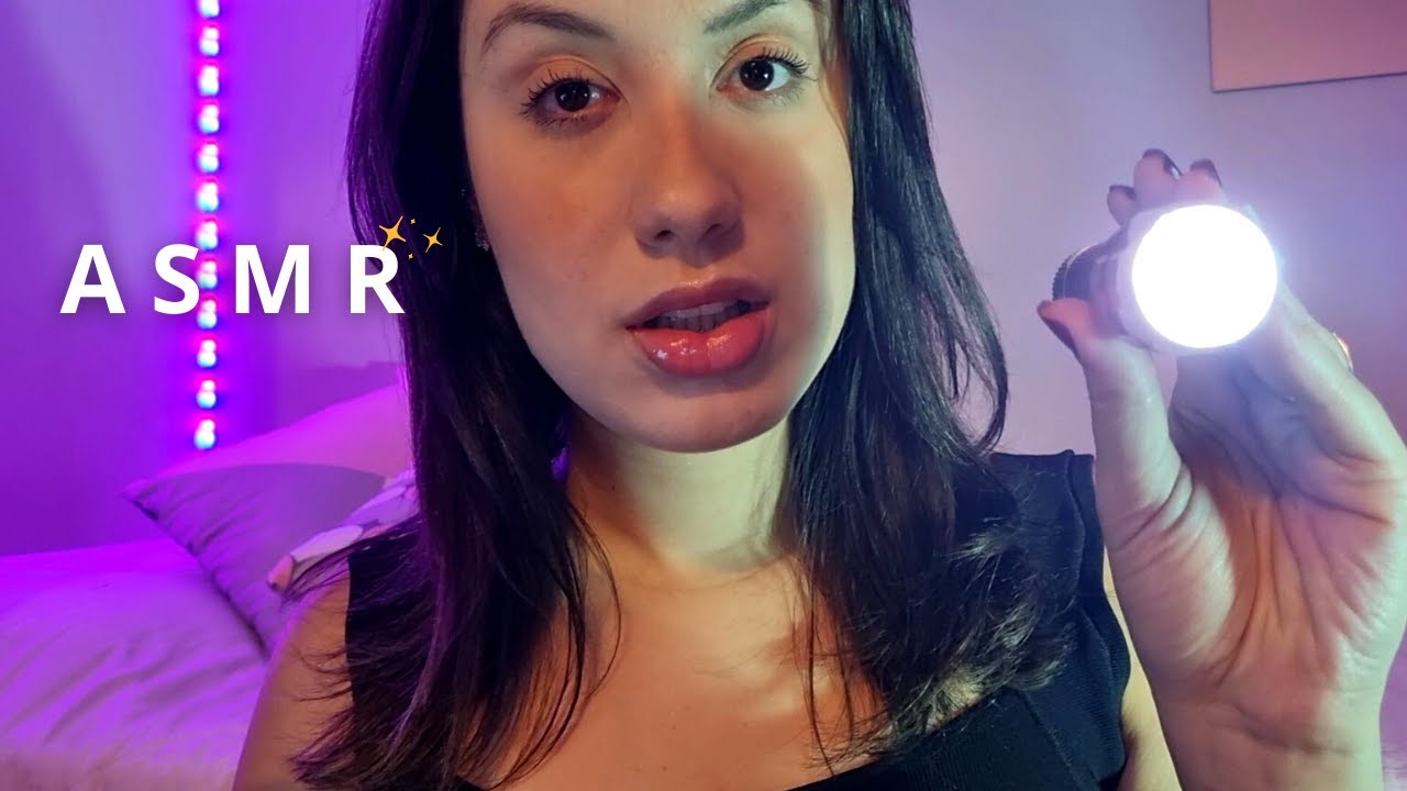 💤ASMR - CANSANDO SEUS OLHOS ATÉ VOCÊ DORMIR (Follow the Light)😴🤤