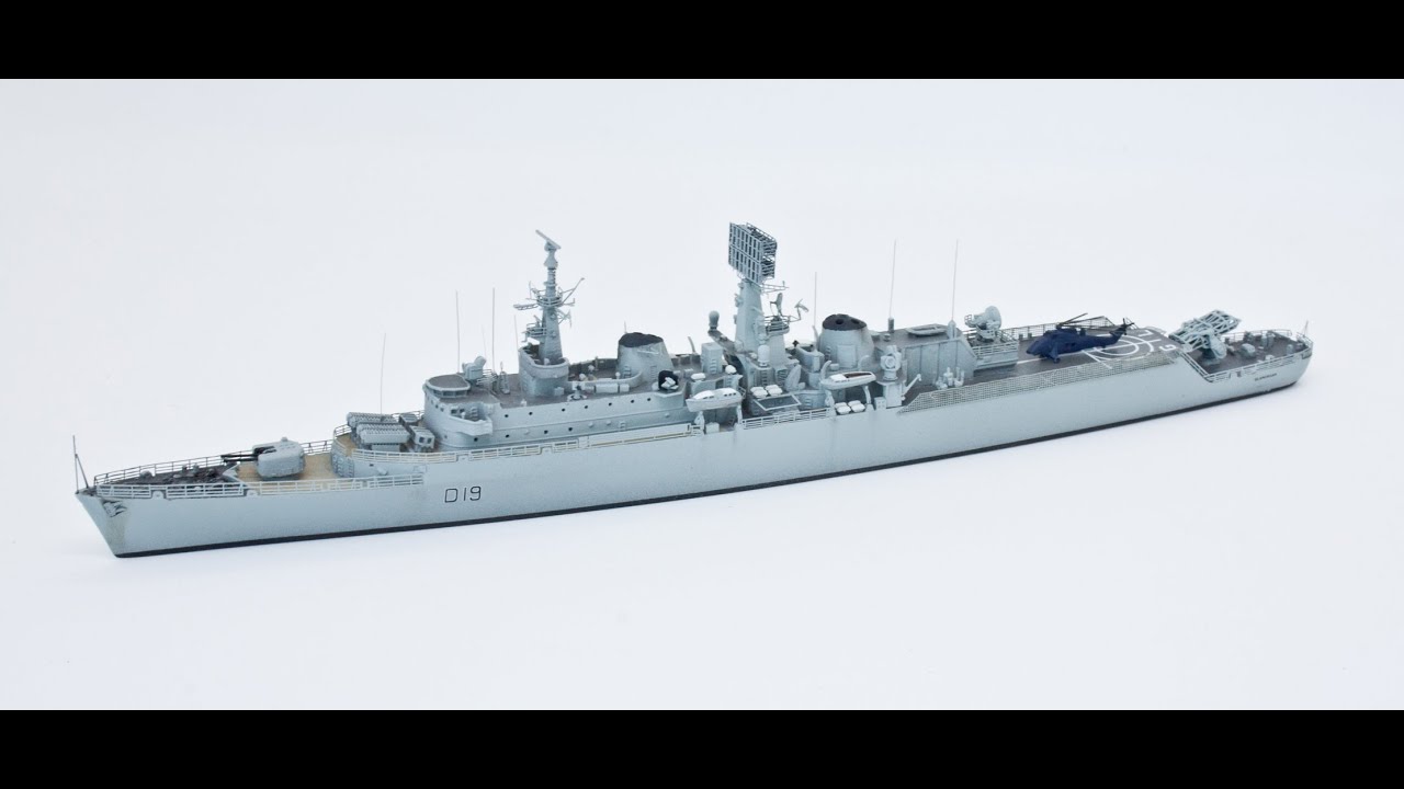 Exocet Survivor - Building the Starling Models HMS Glamorgan in 1/700 scale.