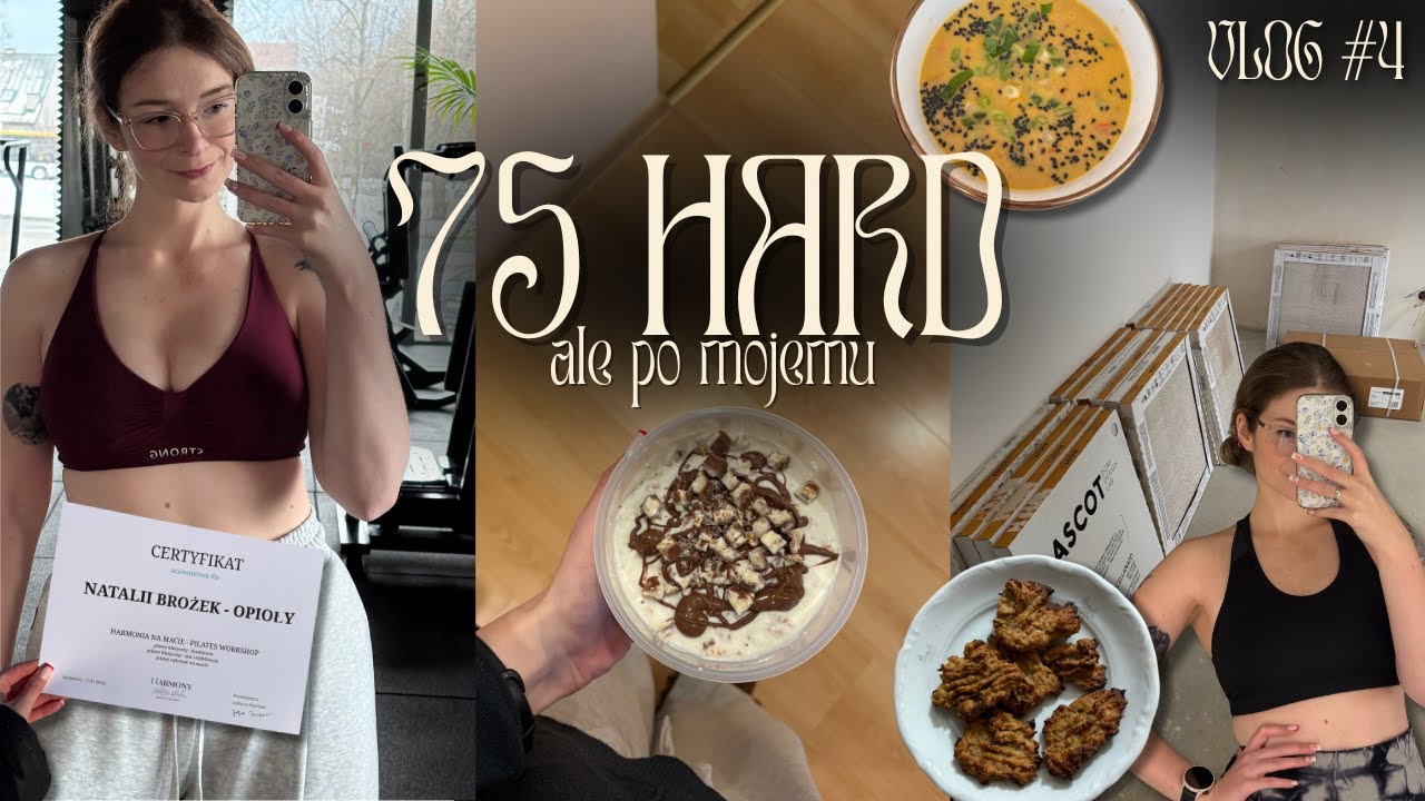 75 HARD, ale po mojemu #4🌸 - pilates, siłownia i... zastój czytelniczy? 📚