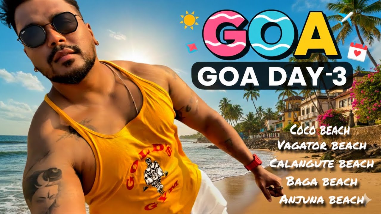 Bangalore to Goa Bike Ride|Ep-3|5 Beaches in 1 Day? 🌴|North Goa Travel Guide: Coco Beach to Vagator|