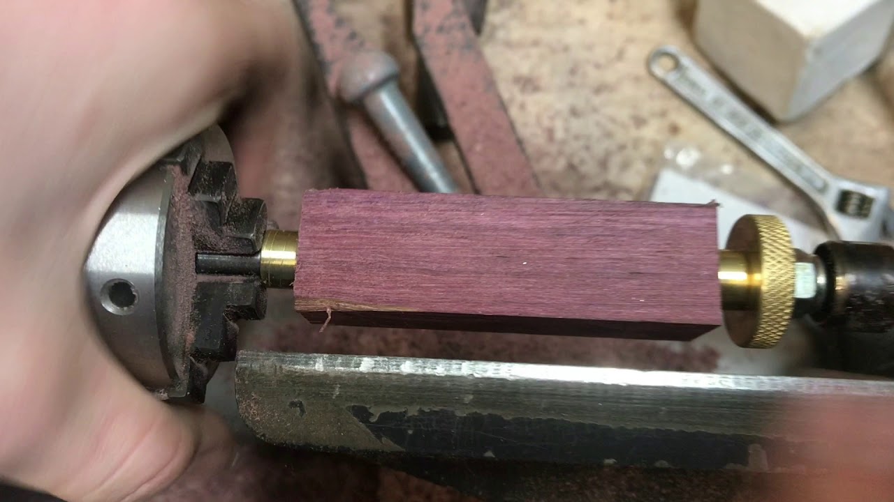 make a pen mandrel to wood lathe pen blanks