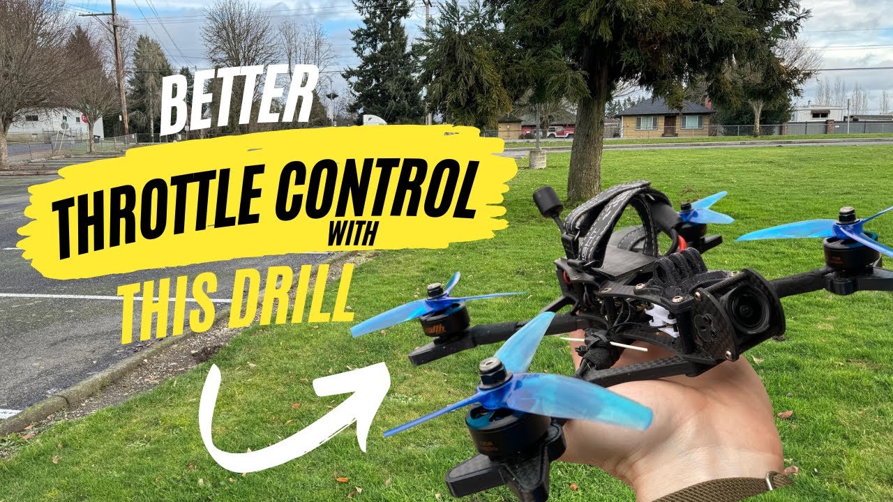 Drastically improve your FPV Freestyle THROTTLE CONTROL with this drill! FPV Drone Freestyle Tips