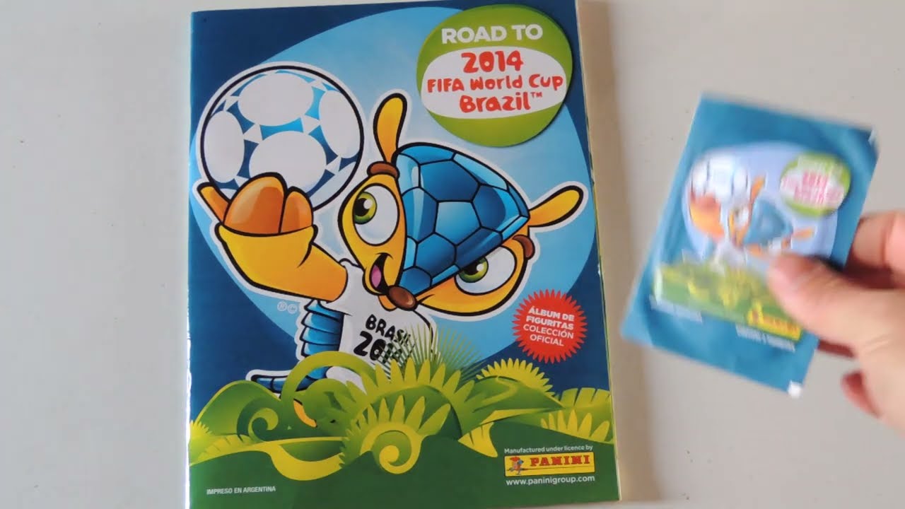 Album Road to Brazil 2014 Panini Completo pegado