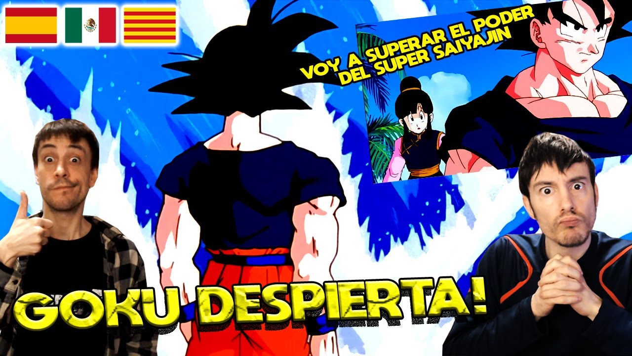 ESPAÑOLES REACCIONAN A DRAGON BALL LATINO VS ESPAÑOL 💥GOKU DESPIERTA DE SU ENFERMEDAD DEL CORAZÓN💥