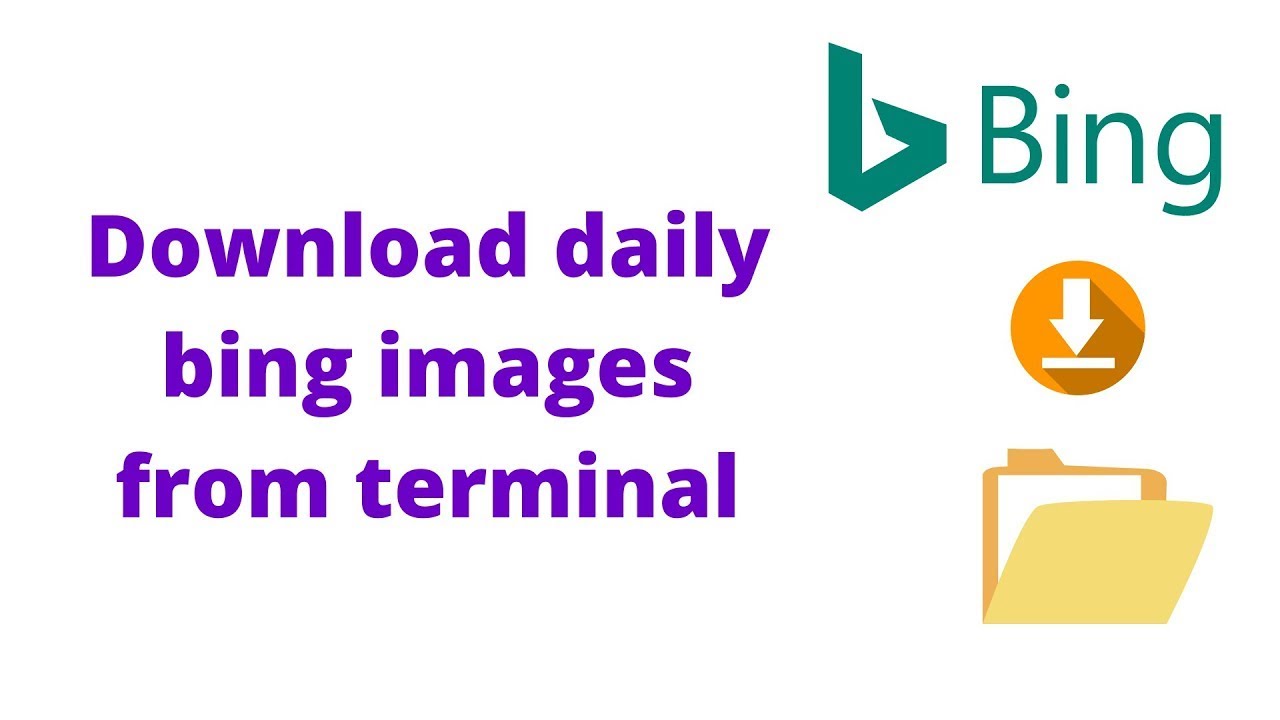 Download Bing daily wallpapers form terminal !