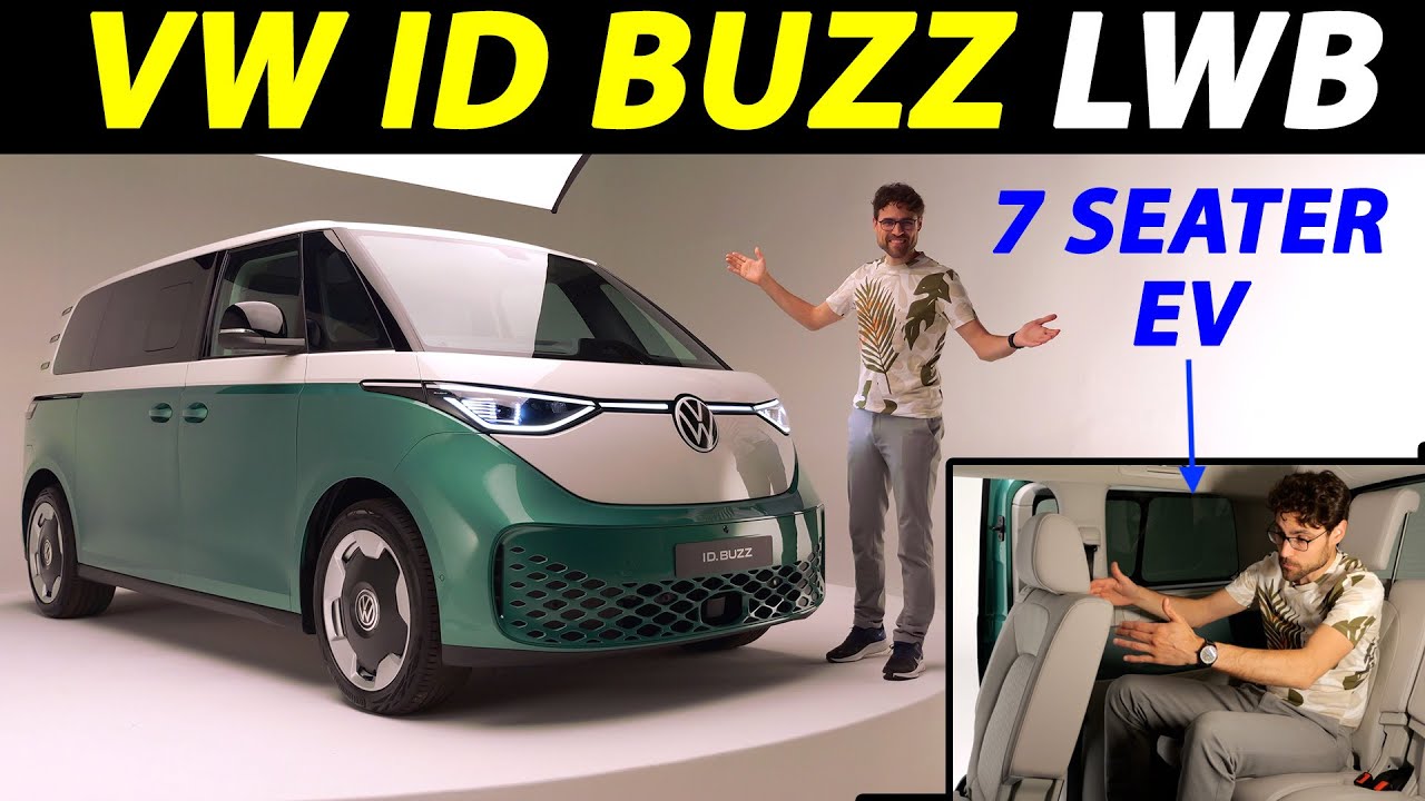 The new VW ID Buzz LWB is a 7-seater electric Microbus!