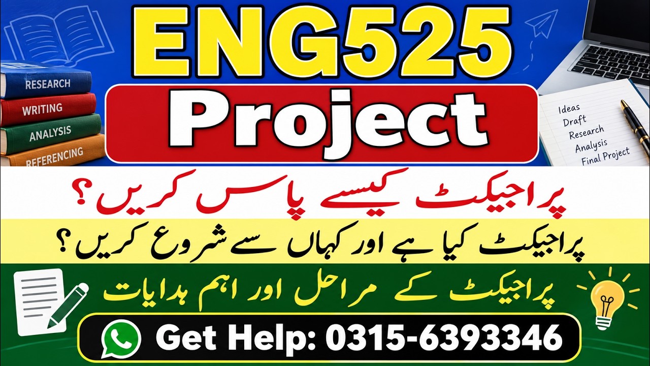 ENG525 Project Detail Guidelines #eng525 #project #assignment