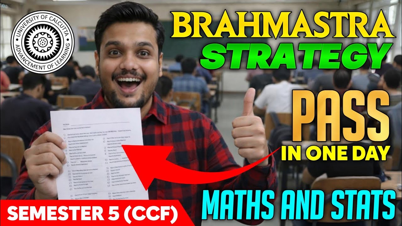 Strategy to Pass Maths and Stats 🔥| Must Do Chapters | Bcom sem -5 Ccf | Calcutta University 