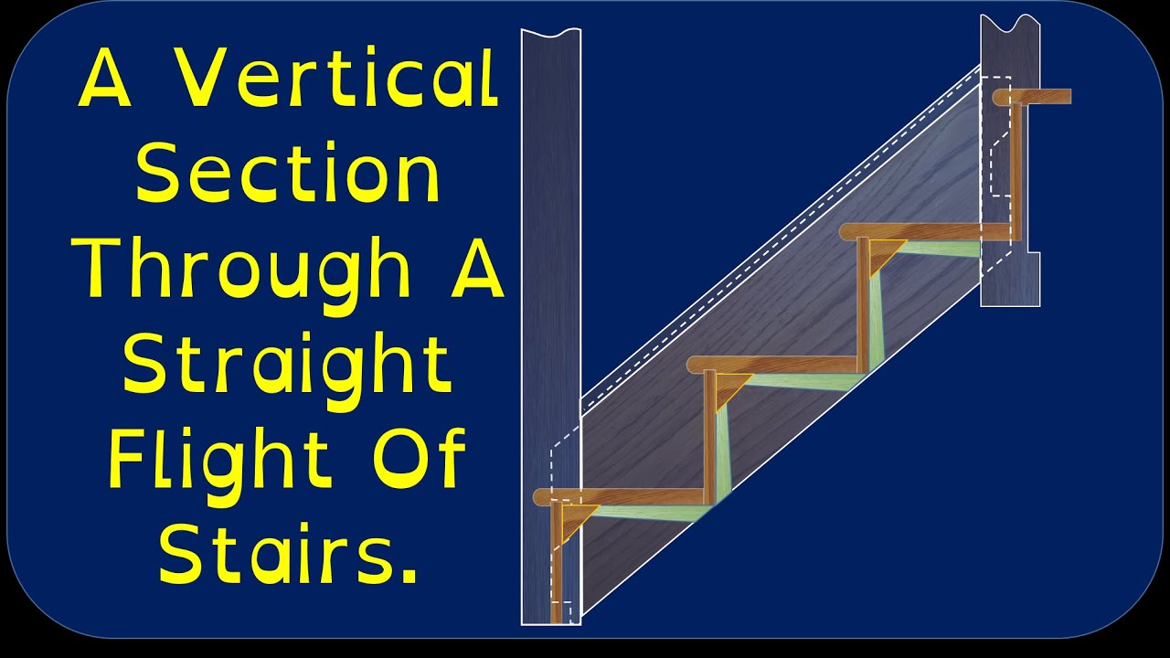 Draw A Vertical Section Through A Stairs
