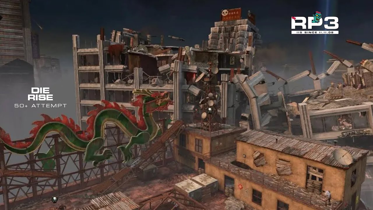 DIE RISE HR Attempt p3!!!! Black Ops 2 Zombies Throwback