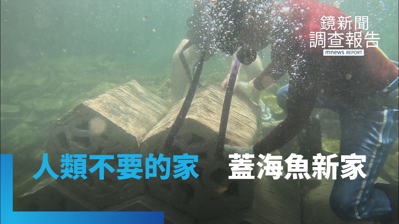 鴻海出手！都更危老重建　廢棄物新去處　廢混凝土3D列印　人類不要的家　為魚類＋珊瑚＋藻類打造新家｜救救海洋｜鏡新聞調查報告｜#鏡新聞