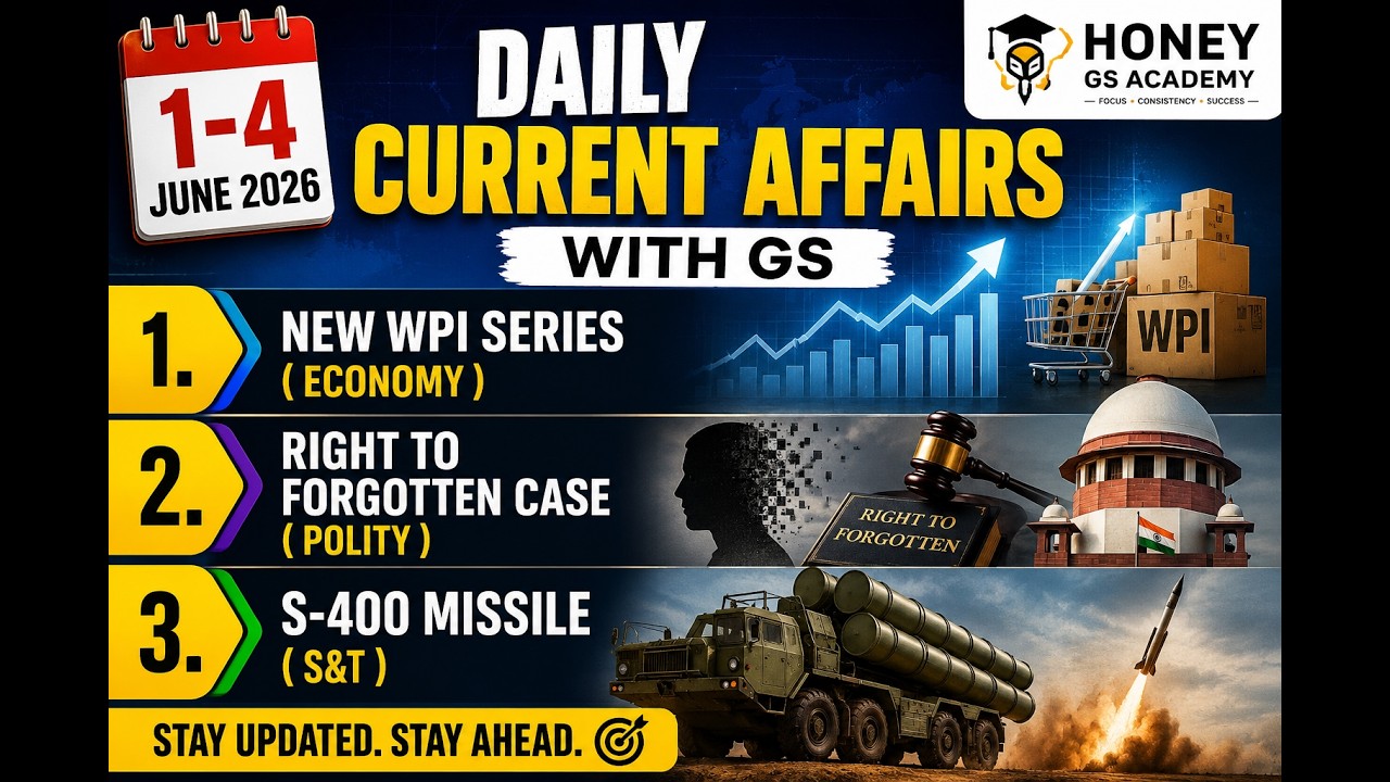 1-4 june 2026 daily current affairs with gs | honey gs academy
