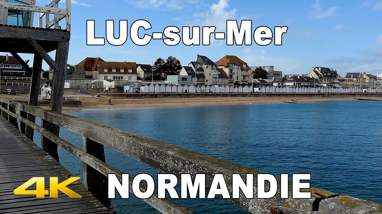 🇫🇷   LUC sur Mer Beach | Calvados | NORMANDIE | FRANCE | 4K