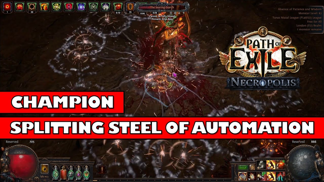 Splitting Steel of Ammunition Champion vs quest Exarch