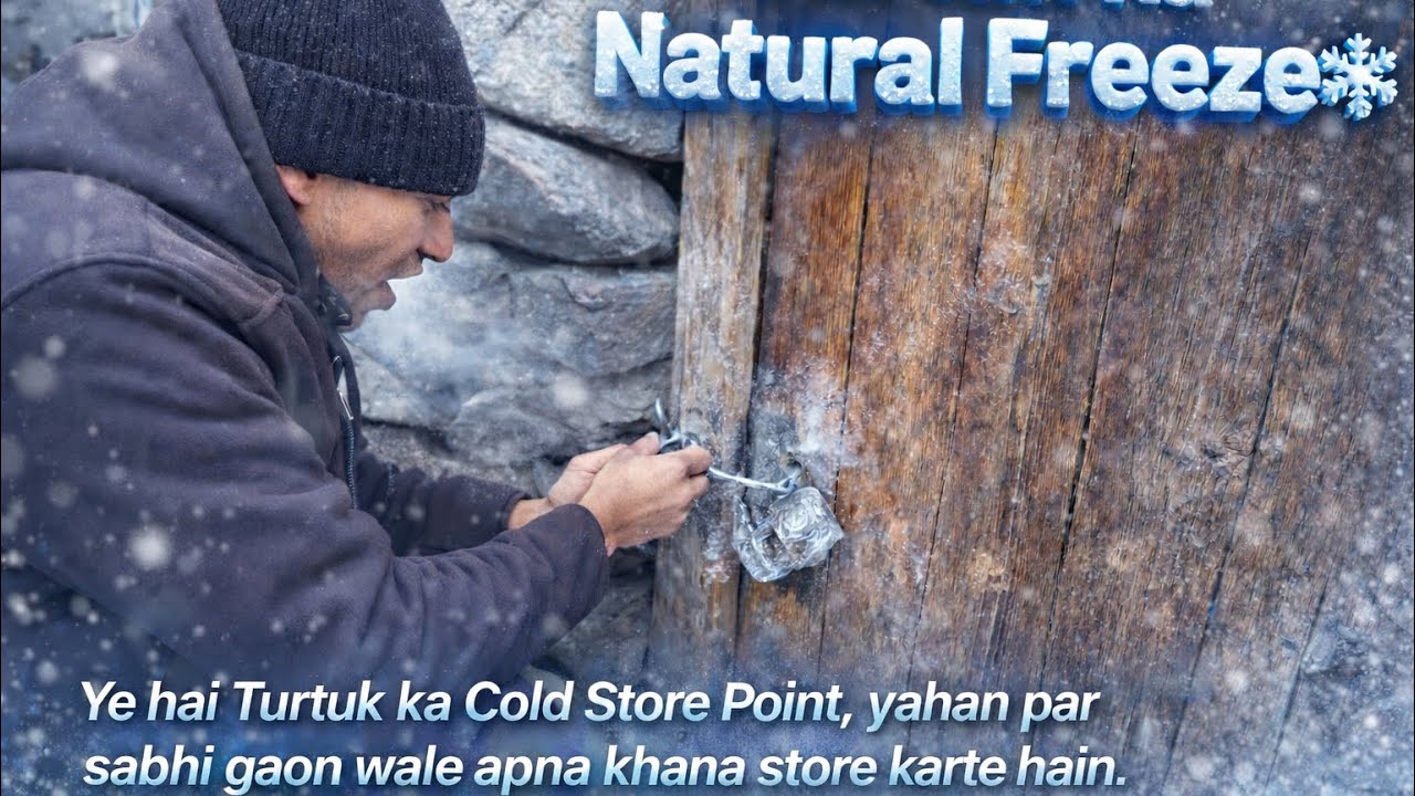 Natural cold storage of Turtuk nubra  #travel #minivlog #naturelovers #nature 