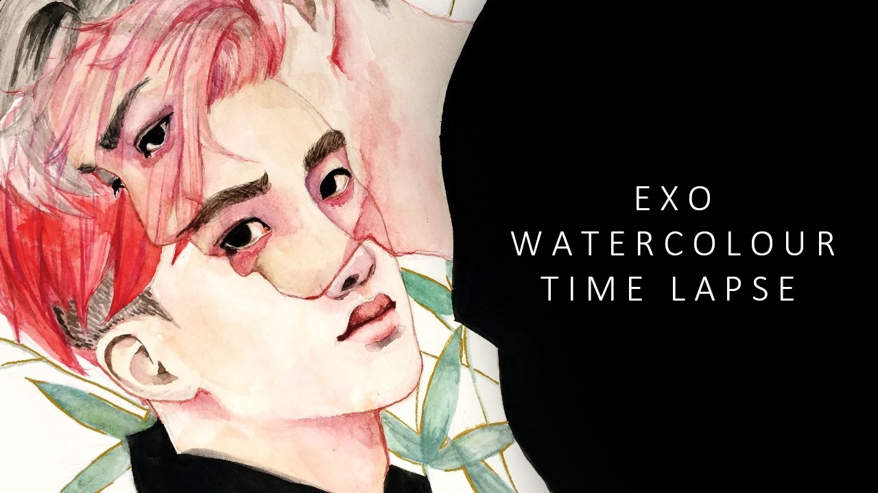 Could   /   EXO D.O. & Kai watercolour time lapse
