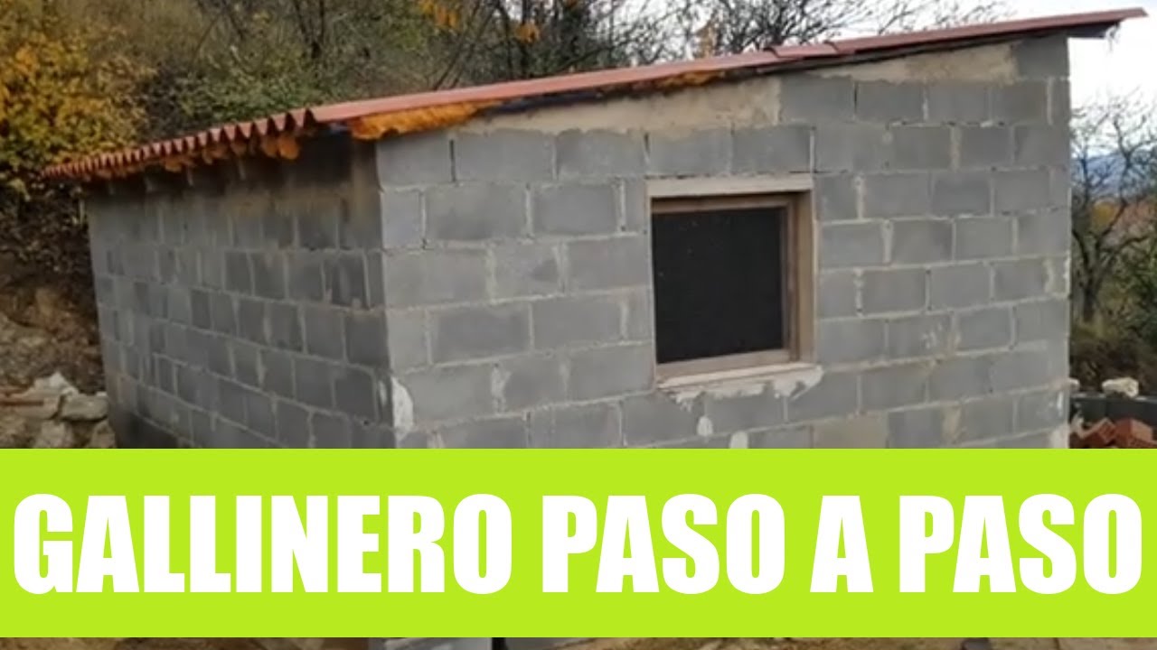 Como construir gallinero casero de bloques de hormigón.Aprende a construirlo paso a paso.@Señor Grey