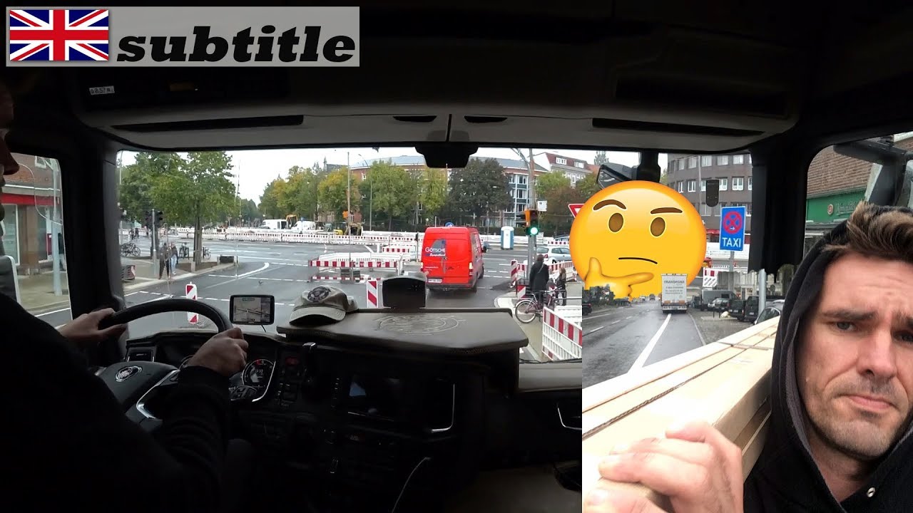Hamburg belvárosában kamionnal