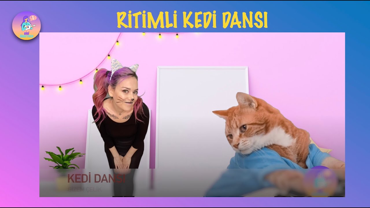 Ritimli Kedi Dansı-Kedi Şarkısı-Çocuklar İçin Ritimli Oyun-Gigi Öğretmen