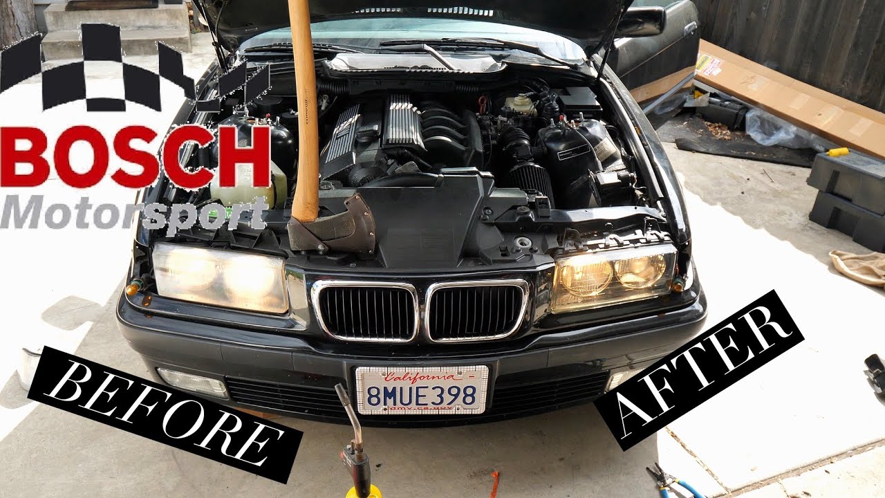 E36 BMW EURO Headlight Conversion DIY Project FreE36