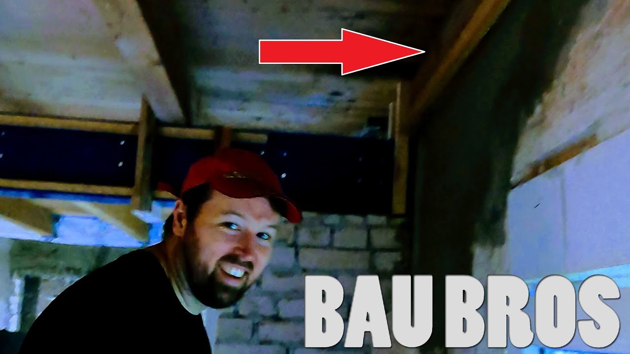 Kantenprofil-Eckputzschienen und Decken-Unterkonstruktion fertig machen | #BauBros Folge 103