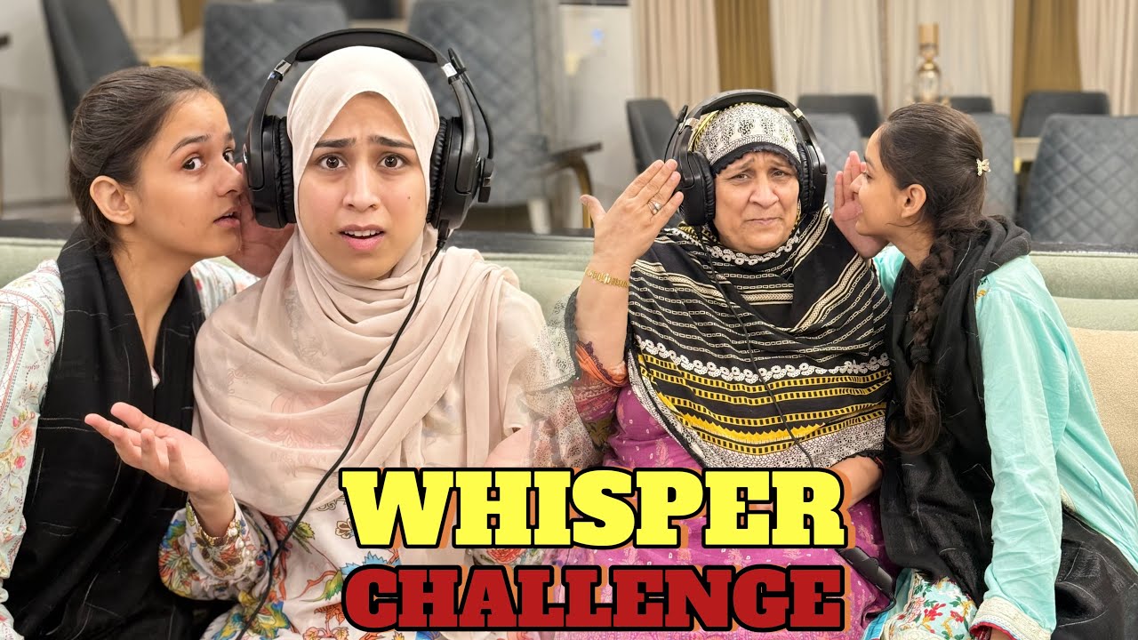 Surprise Visit Of Twins At Khala's House😳   Whisper Challenge With Ghazal Api😉