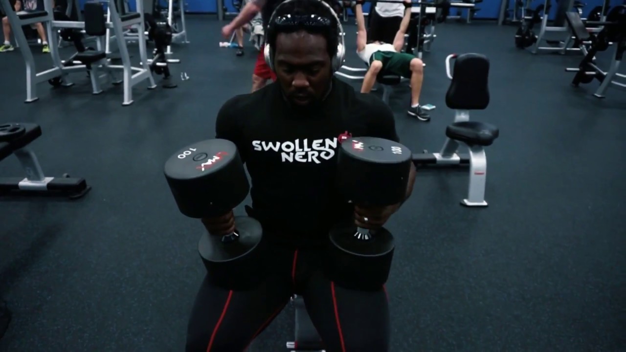 Tim Muriello Chest Workout with Swollen Nerd - Flyes with 100 Pounders