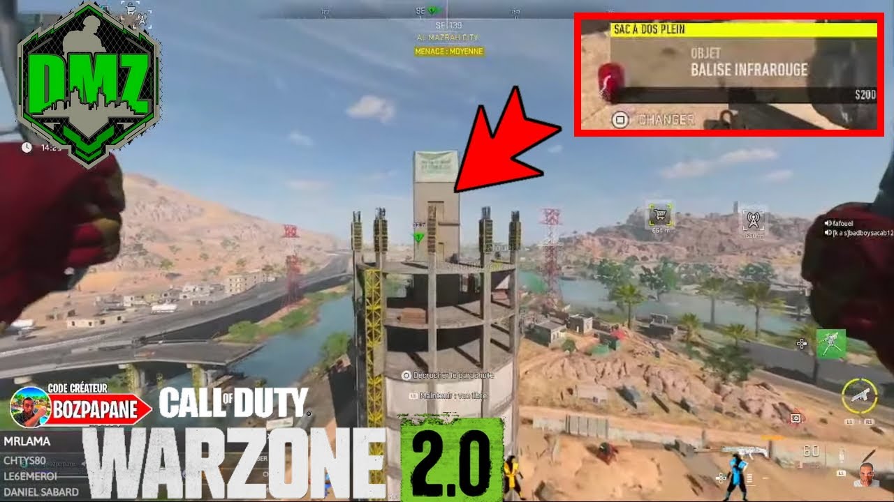 Operation nocturne poser les 2 balises infrarouges - Call of Duty Warzone2 DMZ