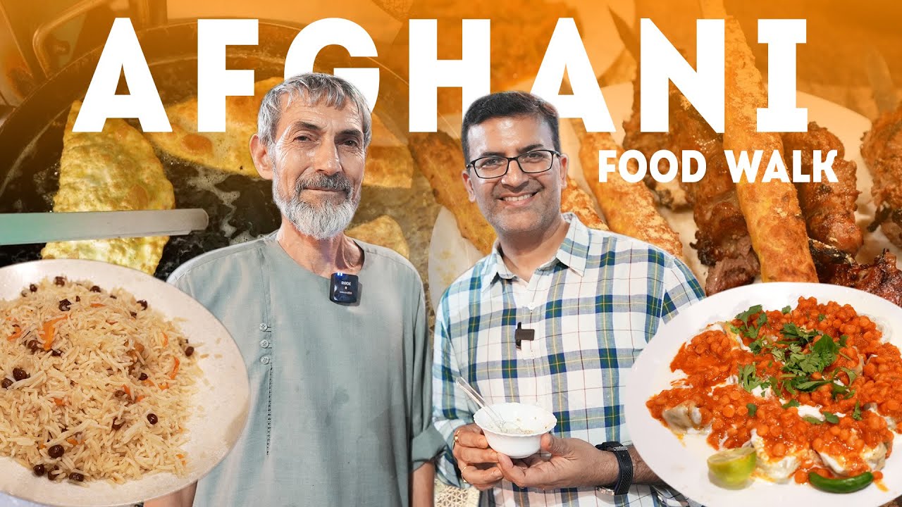 BEST AFGHANI FOOD WALK IN LAJPAT NAGAR (DELHI) - Chopan Kebab, Loaded Afghani Burger, ASHAK