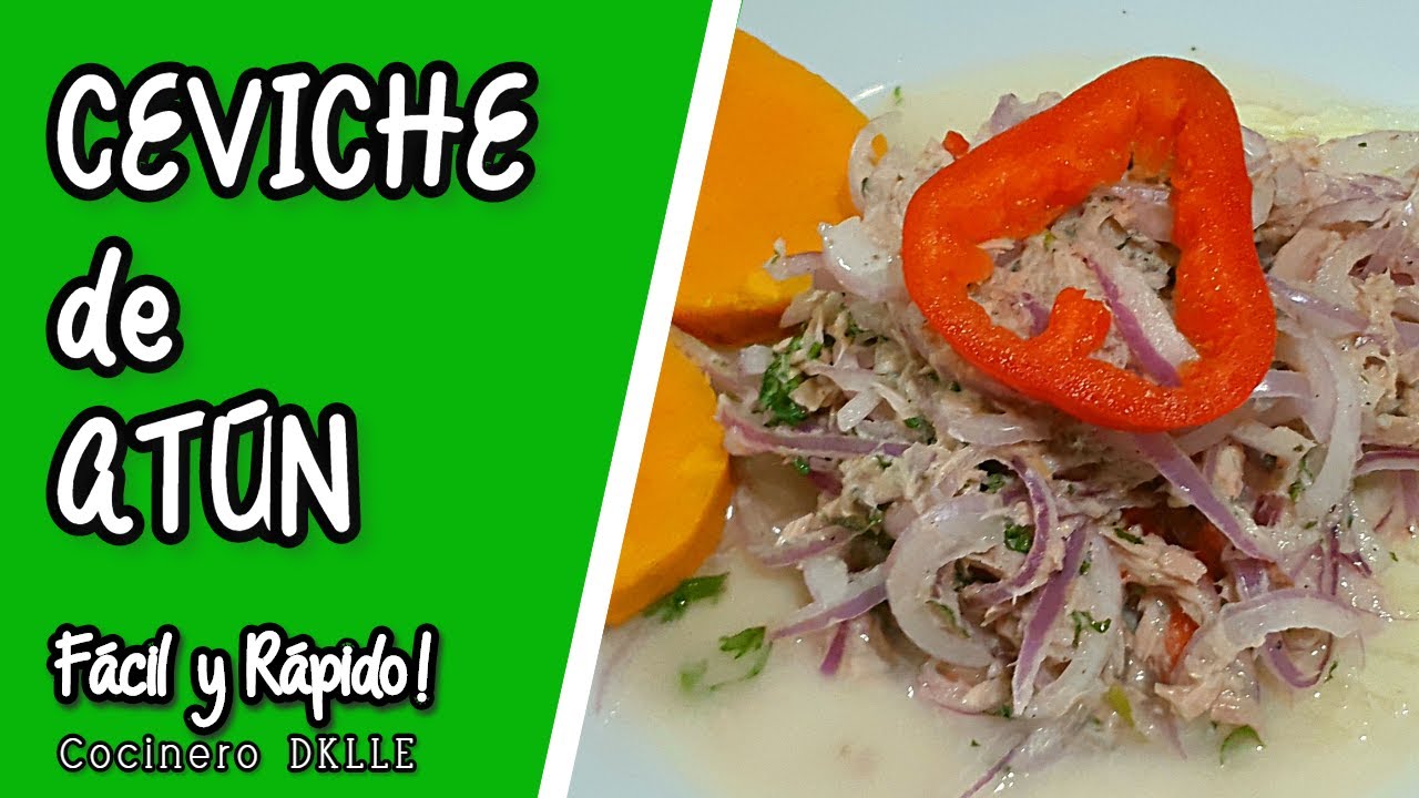 Como Hacer CEVICHE DE ATUN?? 😱 | RECETA FACIL Y RAPIDA 🚀