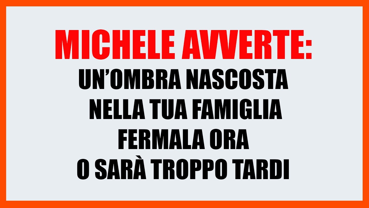 ⚠️ C’è un’ombra nella tua famiglia… L’Arcangelo Michele Ti Mostra Come Spezzarla Ora!