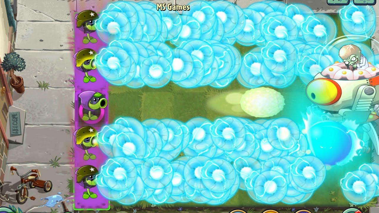 PvZ 2 Fusion - Peashooter with Projectile Other Plant can Defeat Zombot