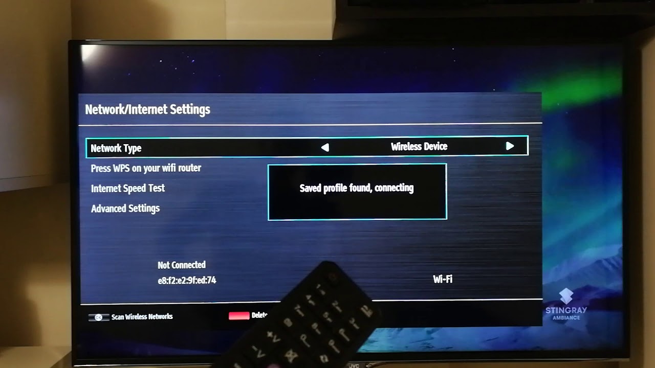 JVC TV -  How to Connect Wifi