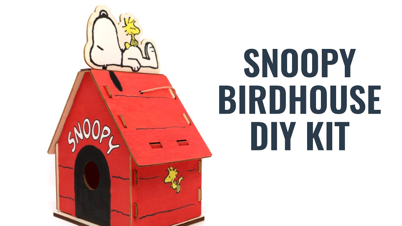 Building a Snoopy Doghouse - Peanuts Craft Kit from OOLY | CollectPeanuts.com