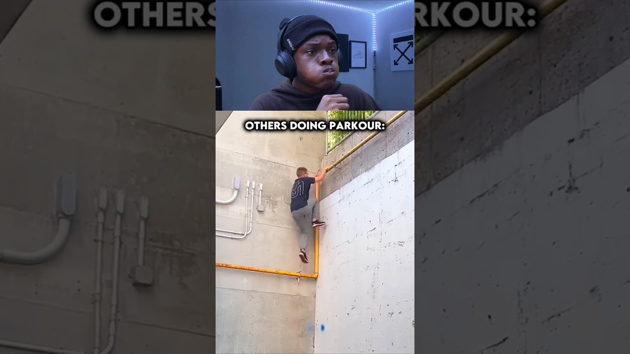 Others doing parkour vs this one guy ☠️