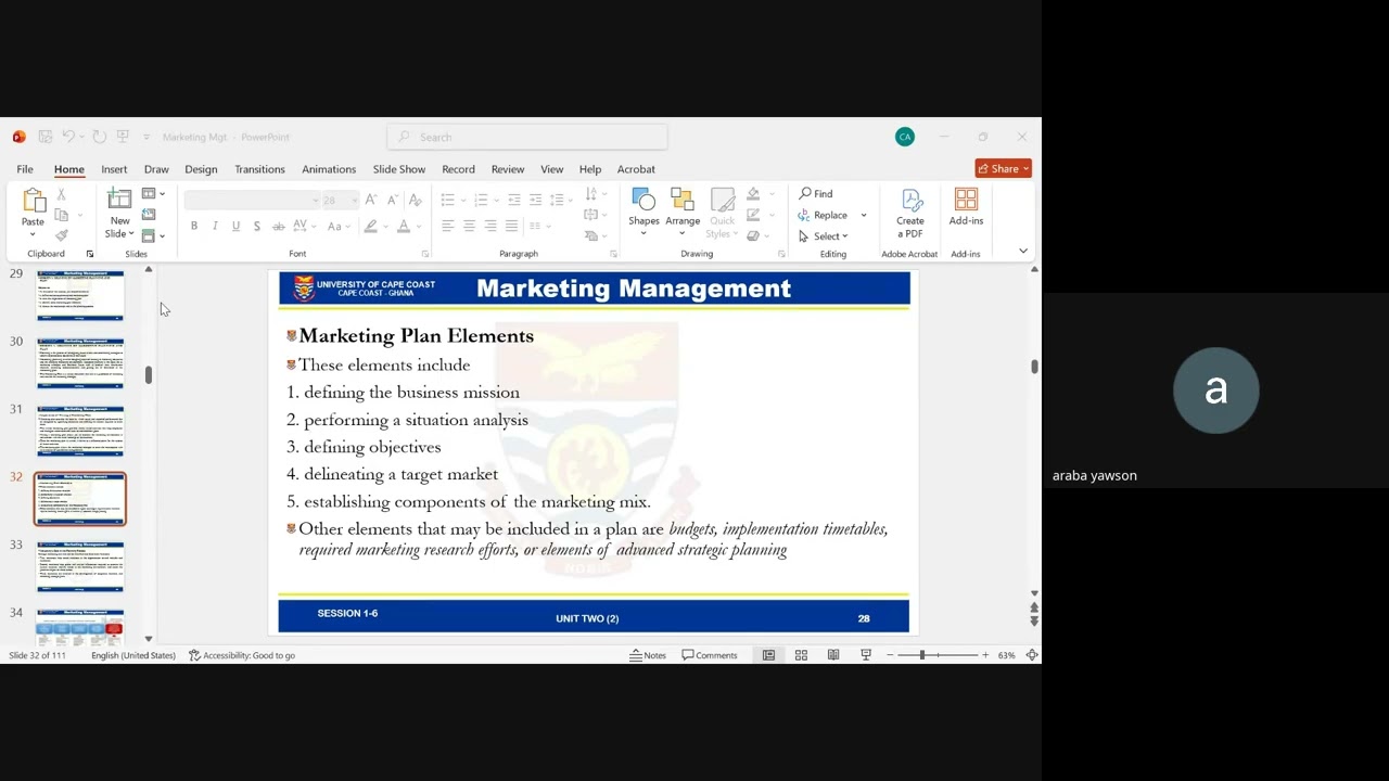 MKT305D BMarketing Management WEEK 2
