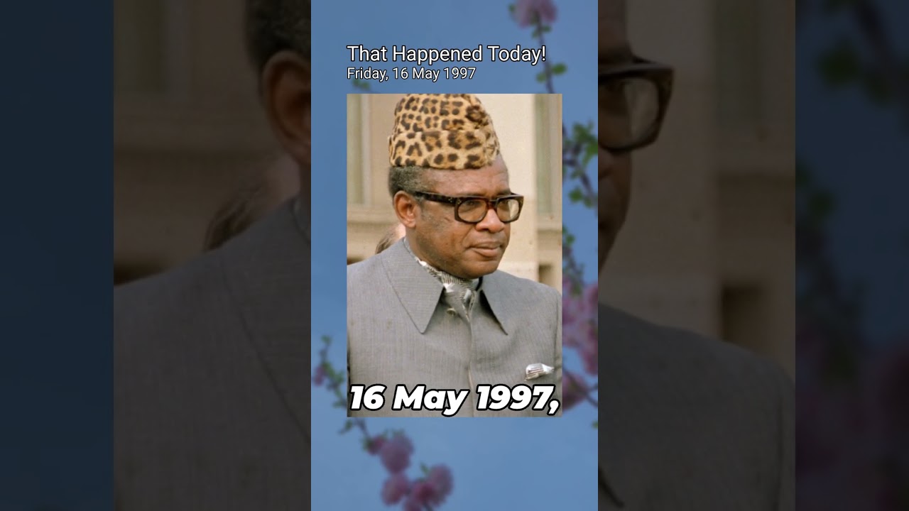 How Mobutu Sese Seko Fled Zaire! 📅 16 May 1997 #shorts