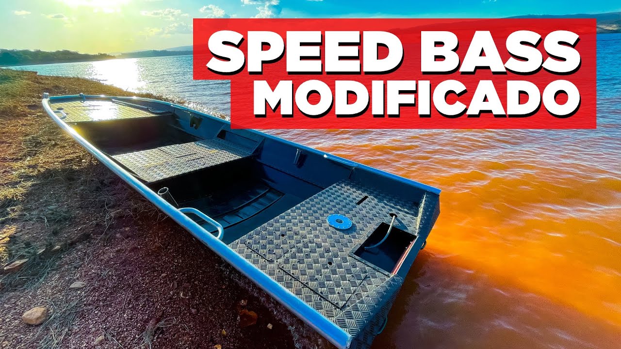 BARCOS MODIFICADOS - Speed Bass da Mega Fish - Barco com 3 plataformas e acessórios