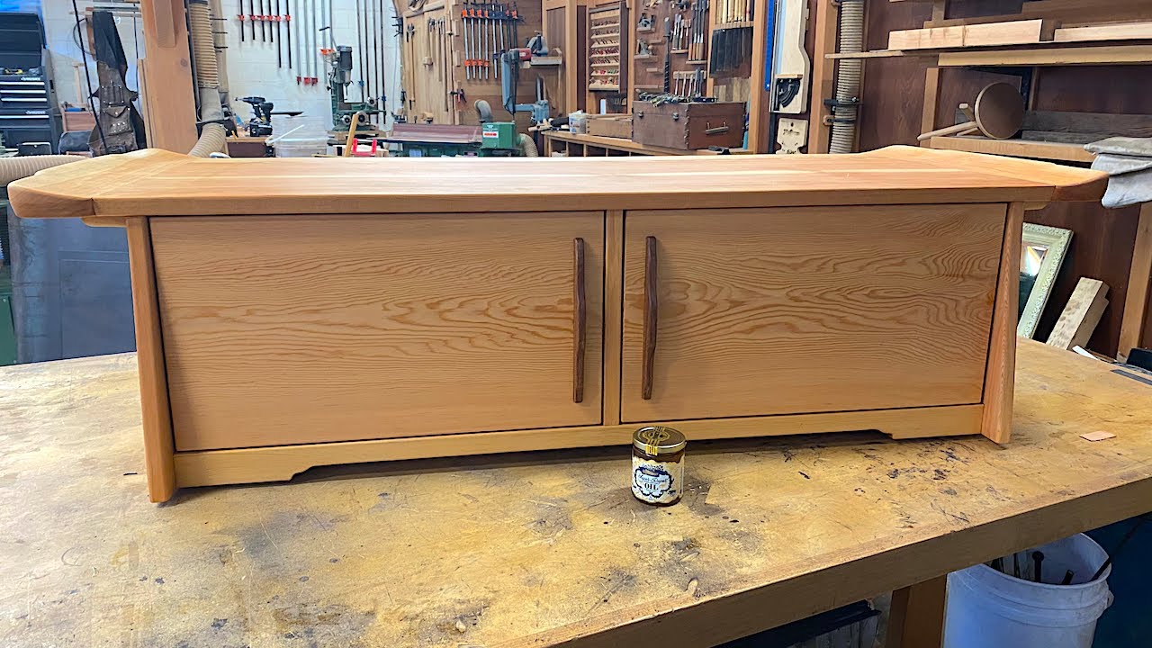 Finishing The Bench Seat For My Off Grid Cabin!!!