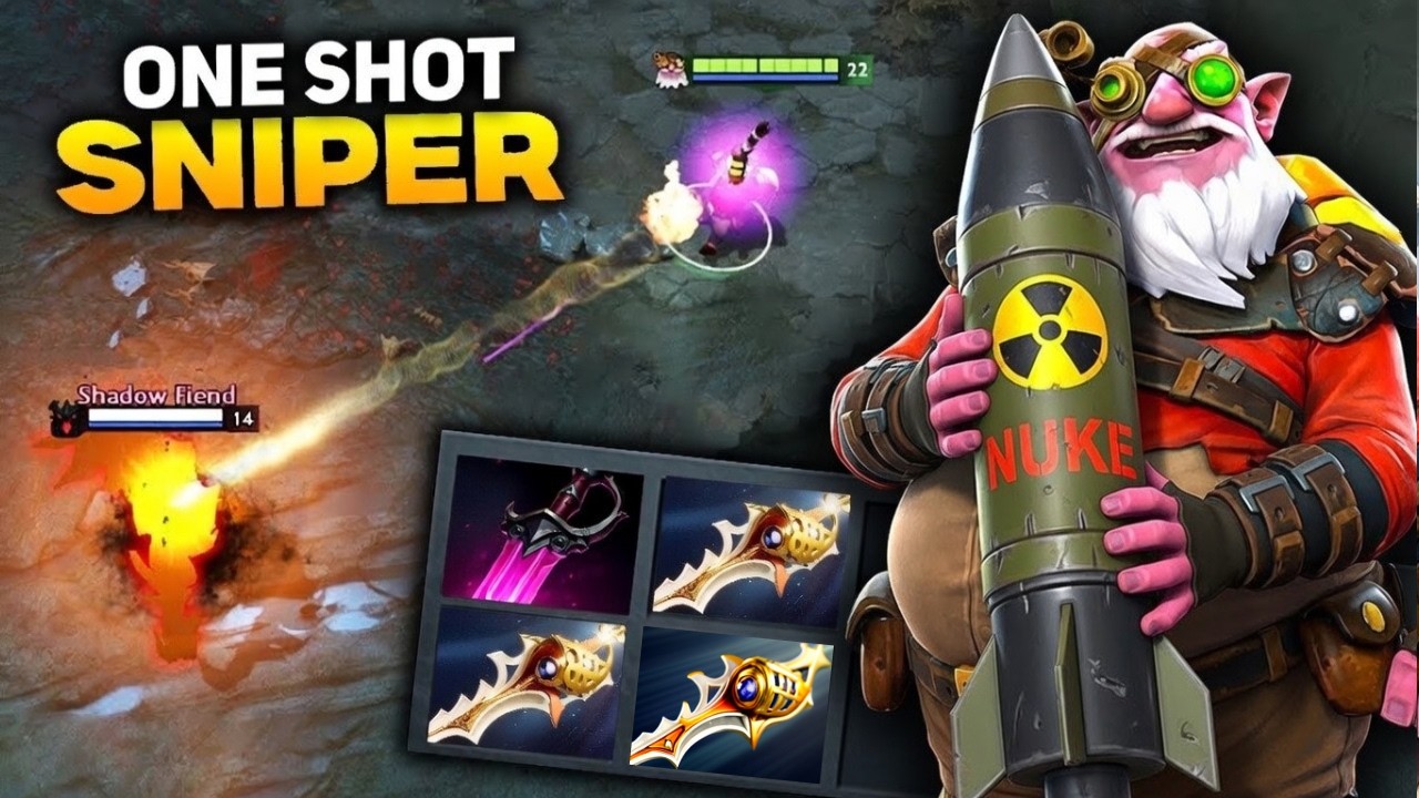 x3 Divine Rapiers Sniper 7.40c 🔥🔥🔥One Shot 61 Kills Free Hit | Dota 2 Gameplay