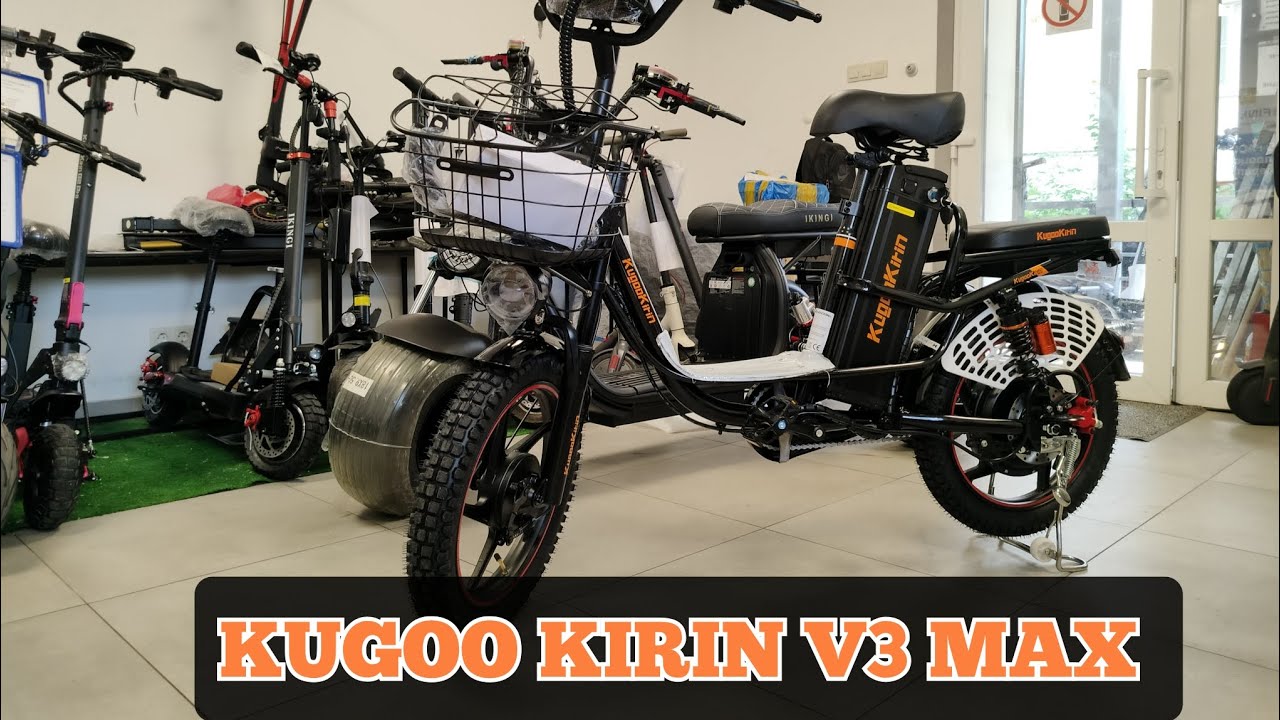 KUGOO KIRIN V3 MAX краткий обзор крупным планом без тест-драйва 
