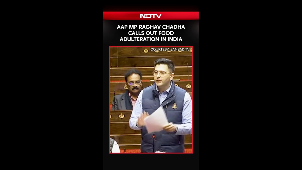 Raghav Chadha Exposes Food Adulteration: Urea in Milk, Detergent in Ice Cream