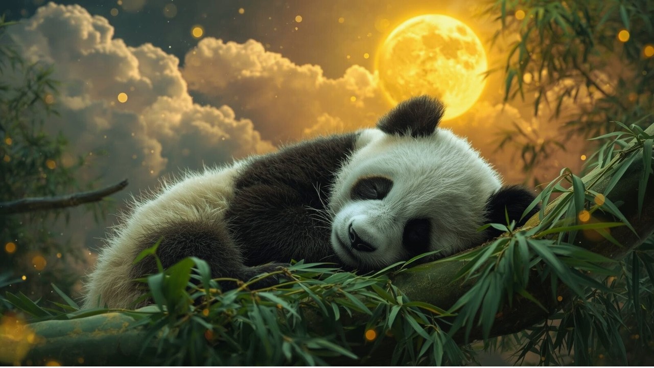 🌙 Sleep Like a Panda Bear 🐼 / Delta Waves 💤 Deep Sleep & Relaxation Music